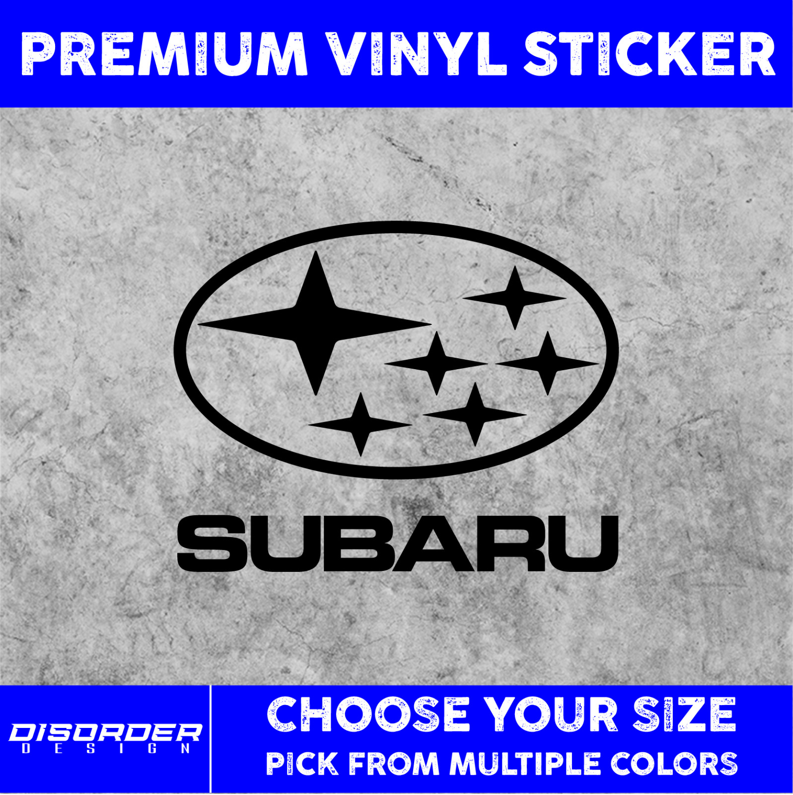 SUBARU VERT [VINYL STICKER]-for Car/Truck WINDOW-LAPTOP-FOLDER-U PICK COLR/SIZE