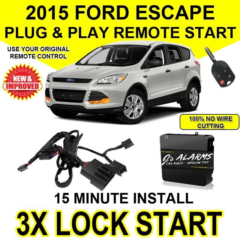2015 Ford Escape Easy Install Remote Start Plug and Play Original Key Fob FO1C