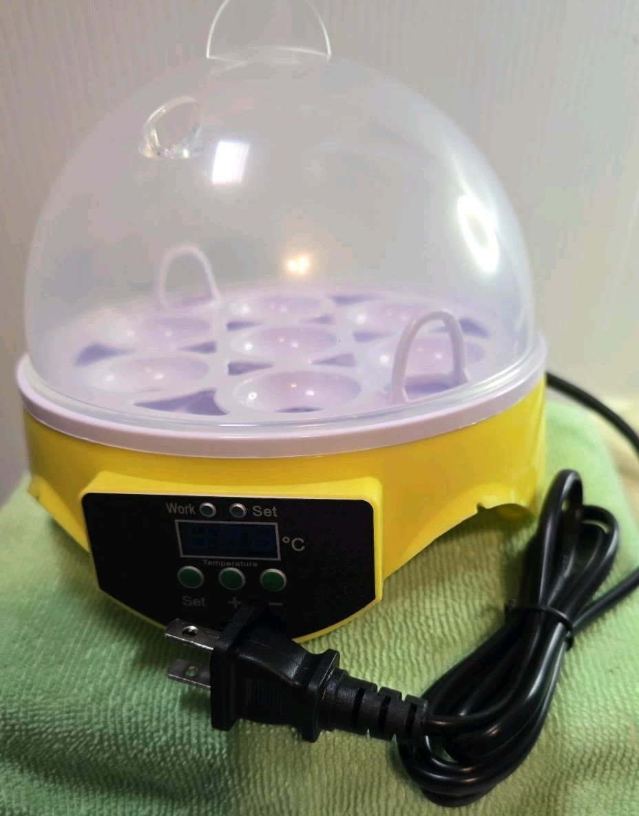7 Eggs Automatic Digital Egg Incubator Chicken Bird Hatchers Temperature Control