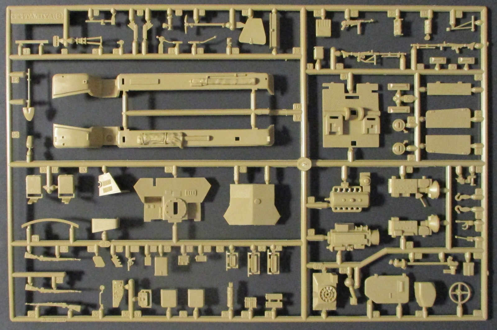 TAMIYA 1/35th Scale Sd Kfz 250/3 Greif - Parts Tree B from Kit No. 35113