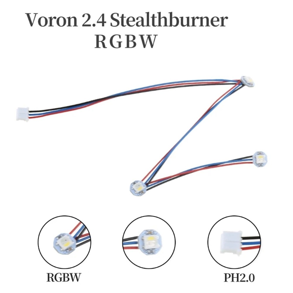 Fully Assembled Led for 2.4 Stealthburner with 3 RGBW Button Led6856