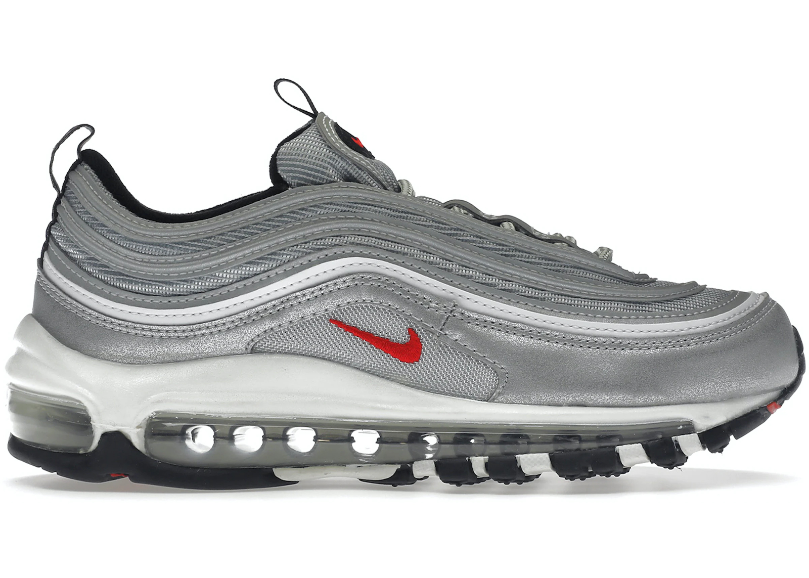 Women Nike Air Max 97 OG 2022 Silver Bullet Metallic Black Red DQ9131-002 sz 7.5