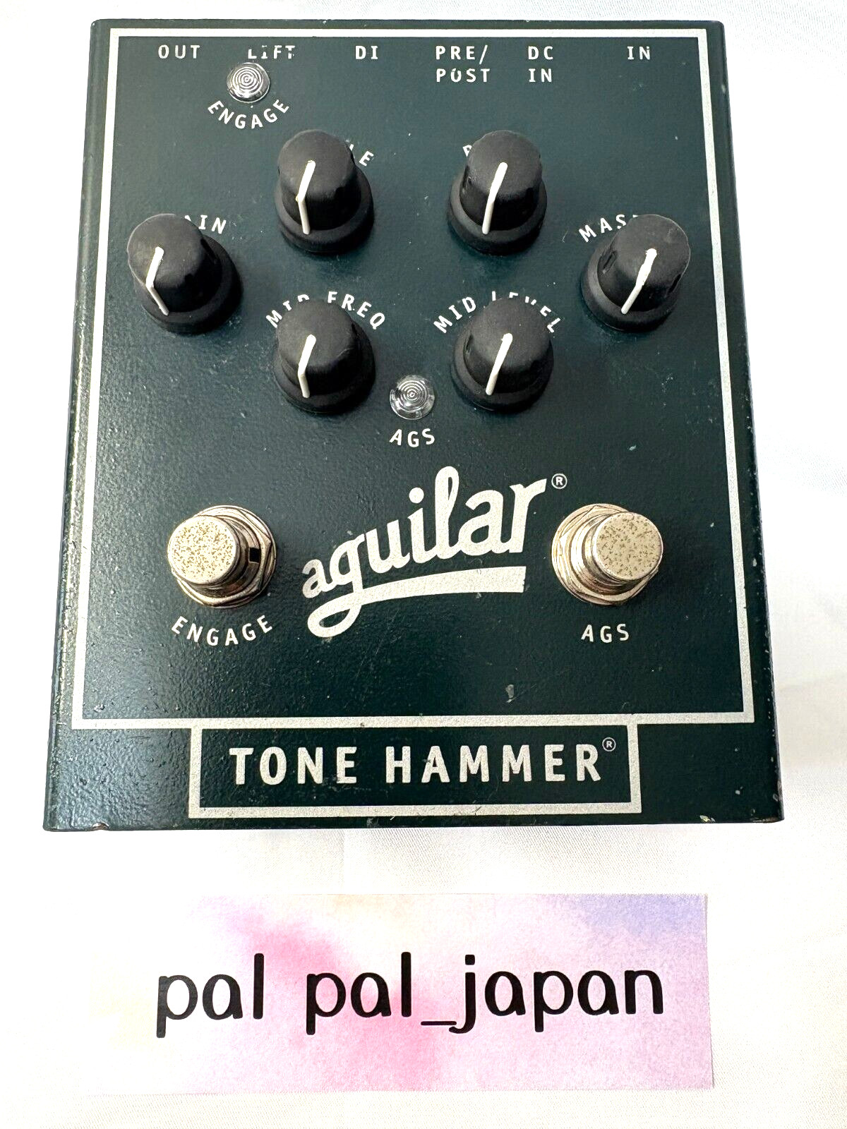 Aguilar Tone Hammer Bass Preamplifier Overdrive Direct Box Pedal Tested Bodyonly