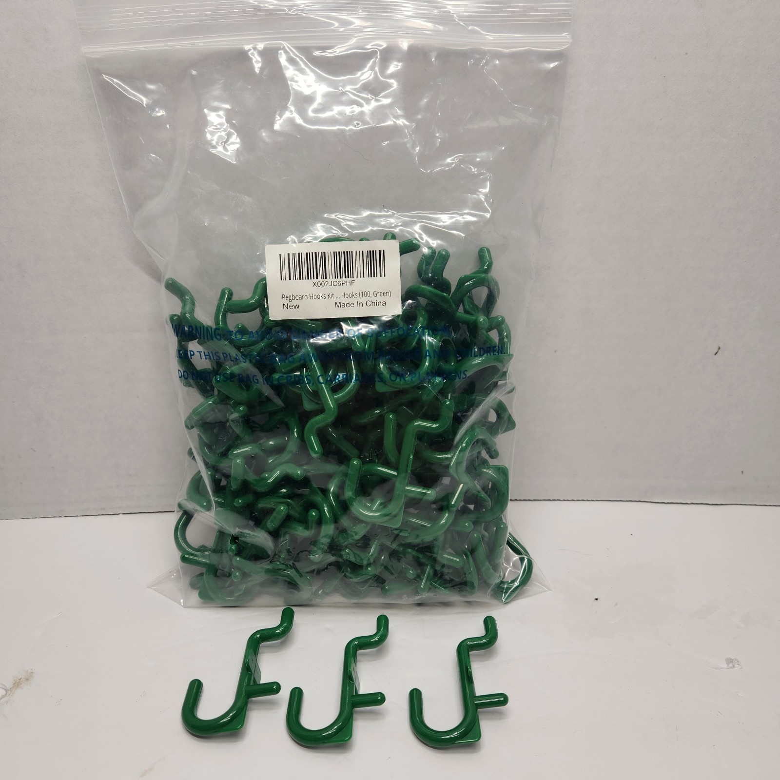 Pegboard Hooks Kit Pegboard J Hook Assortment Green Peg Hooks 100 Green