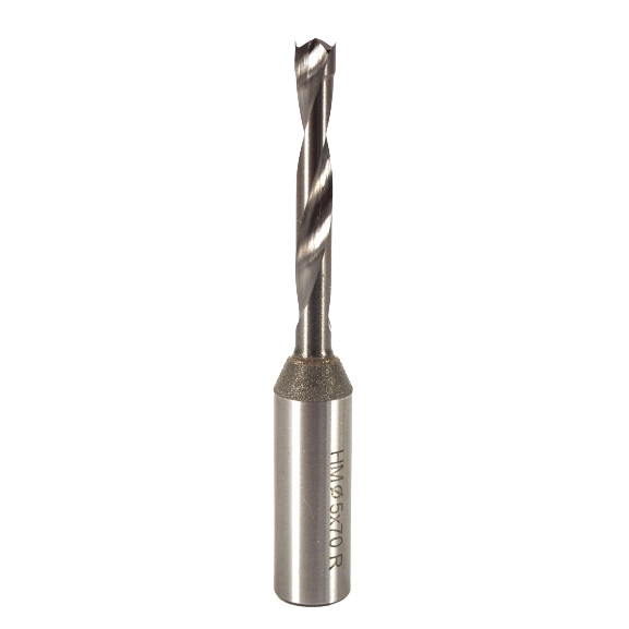 Whiteside DB5-70SC Right Hand Brad Point Dowel Drill, 5mmCD, 70mmOAL