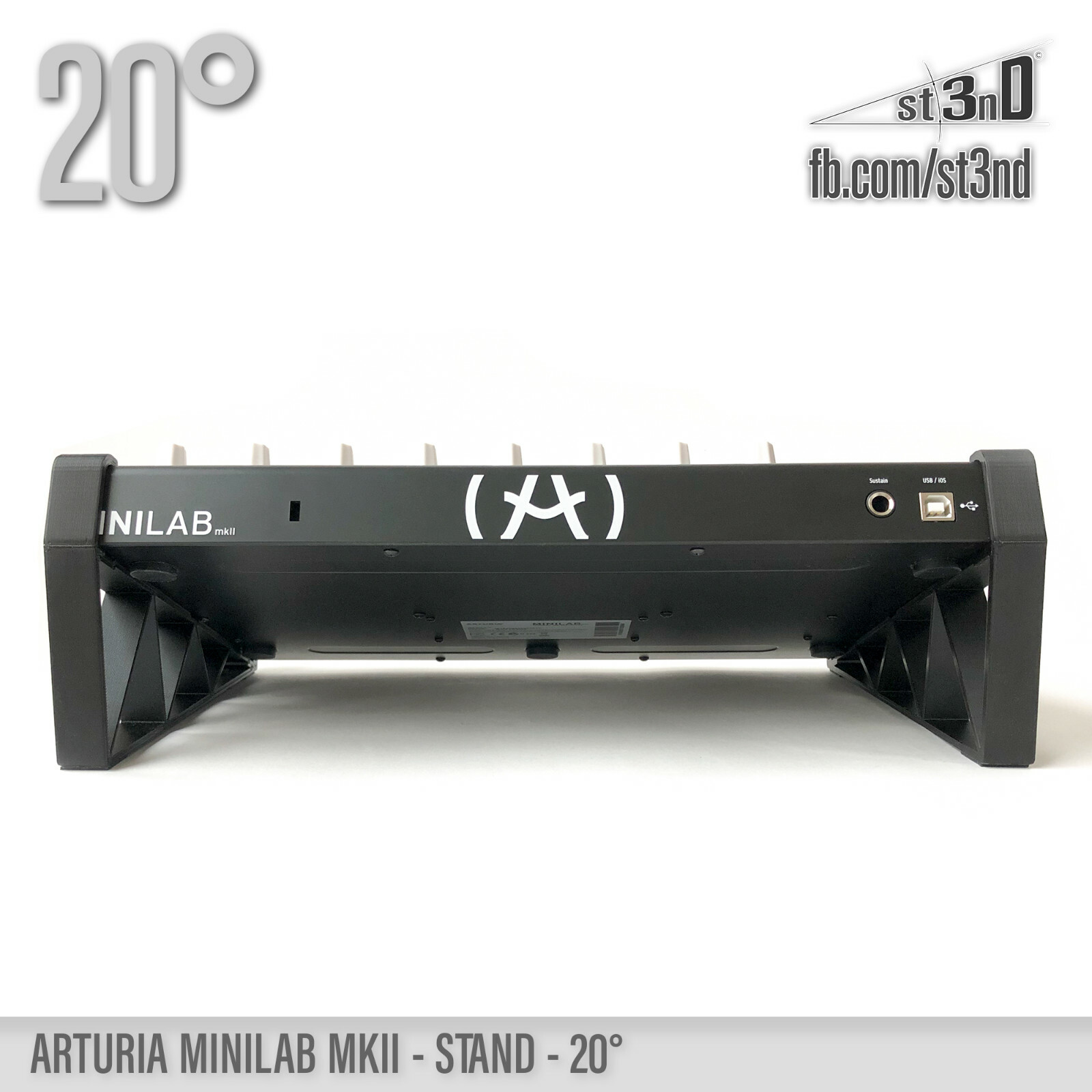 ARTURIA MINILAB MKII STAND - 20 degrees - 3D printed- 100% Buyers Satisfaction