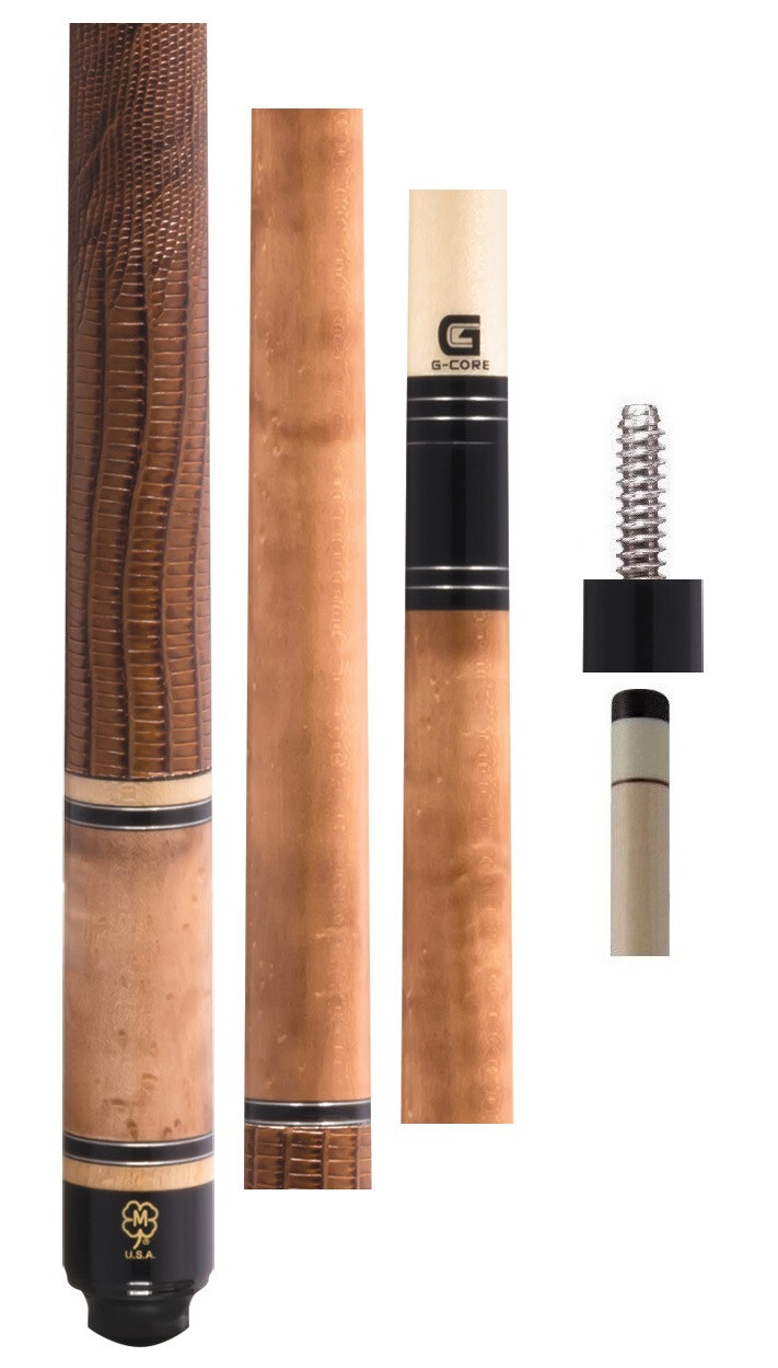 McDermott G327 Cue - 12mm G-Core - Leather Wrap - FREE 1x1 Hard Case & US SHIP