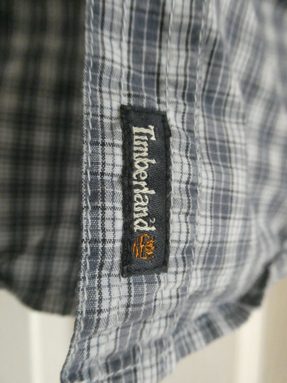 preowned boys timberland shirt blue check 3 months great shirt