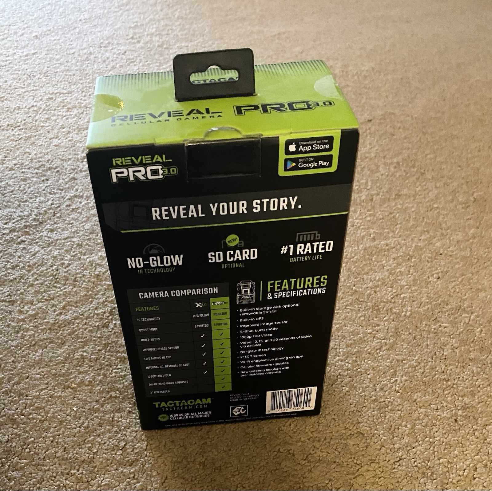 Tactacam Reveal Pro 3.0 Cellular Trail Camera With Lithium Cartridge