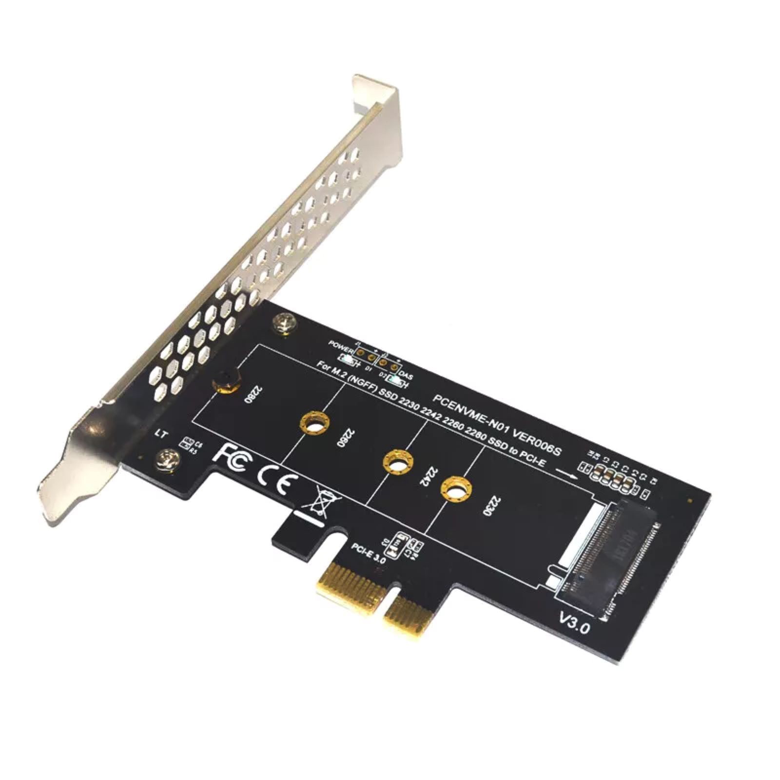 PCI-Express 1X to M.2 NGFF Adapter Card PCIE 3.0 X1 to NVME SSD M2 for Lite-On