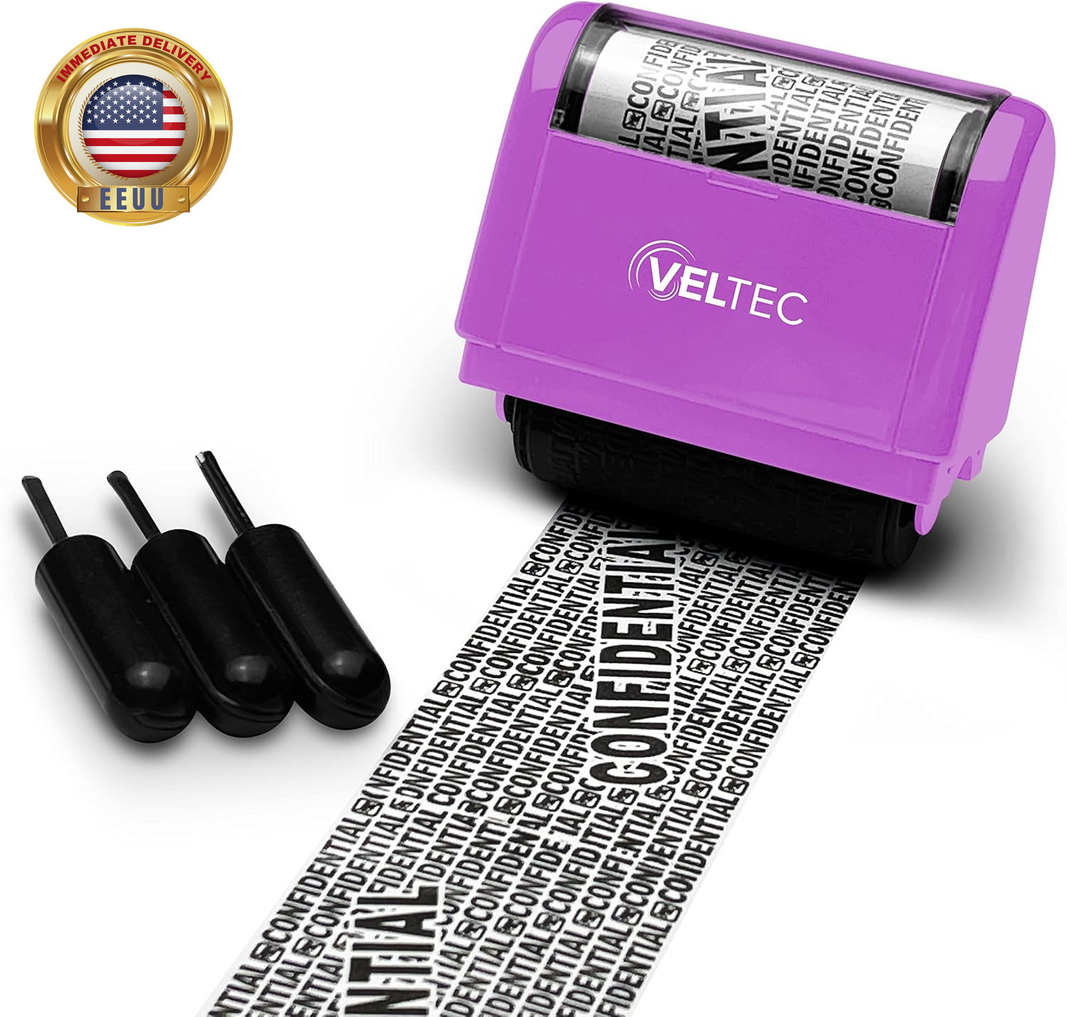 Identity Data Theft Protection Confidential Roller Stamp - anti Theft, Security