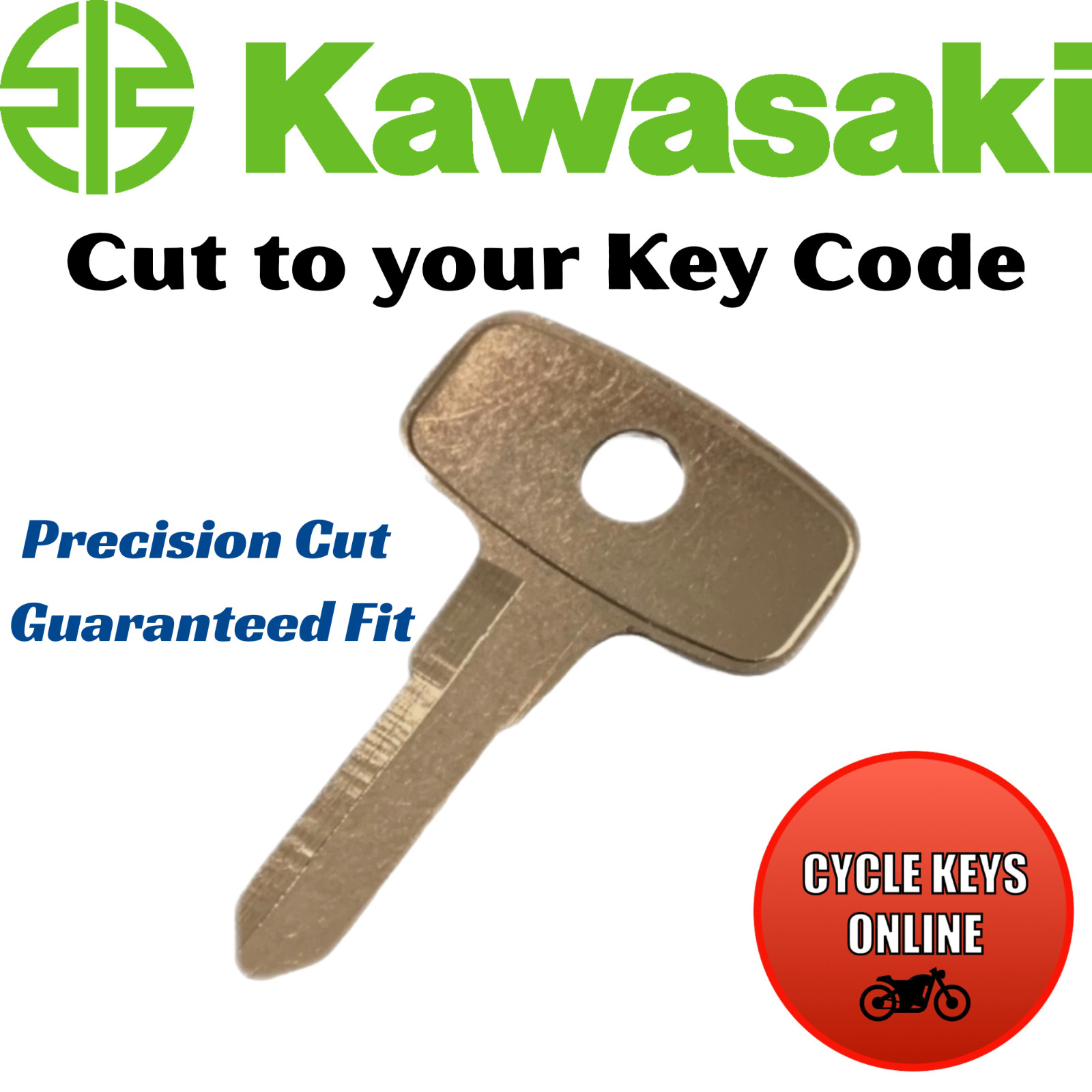 Kawasaki Motorcycle Keys H2 S3 Mach II KH400 Cut to Code key codes 901-925