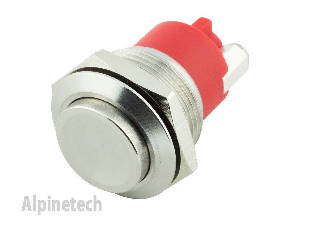 MP19H ATI 19mm Waterproof Momentary Stainless Steel Pushbutton Switch Raised Top