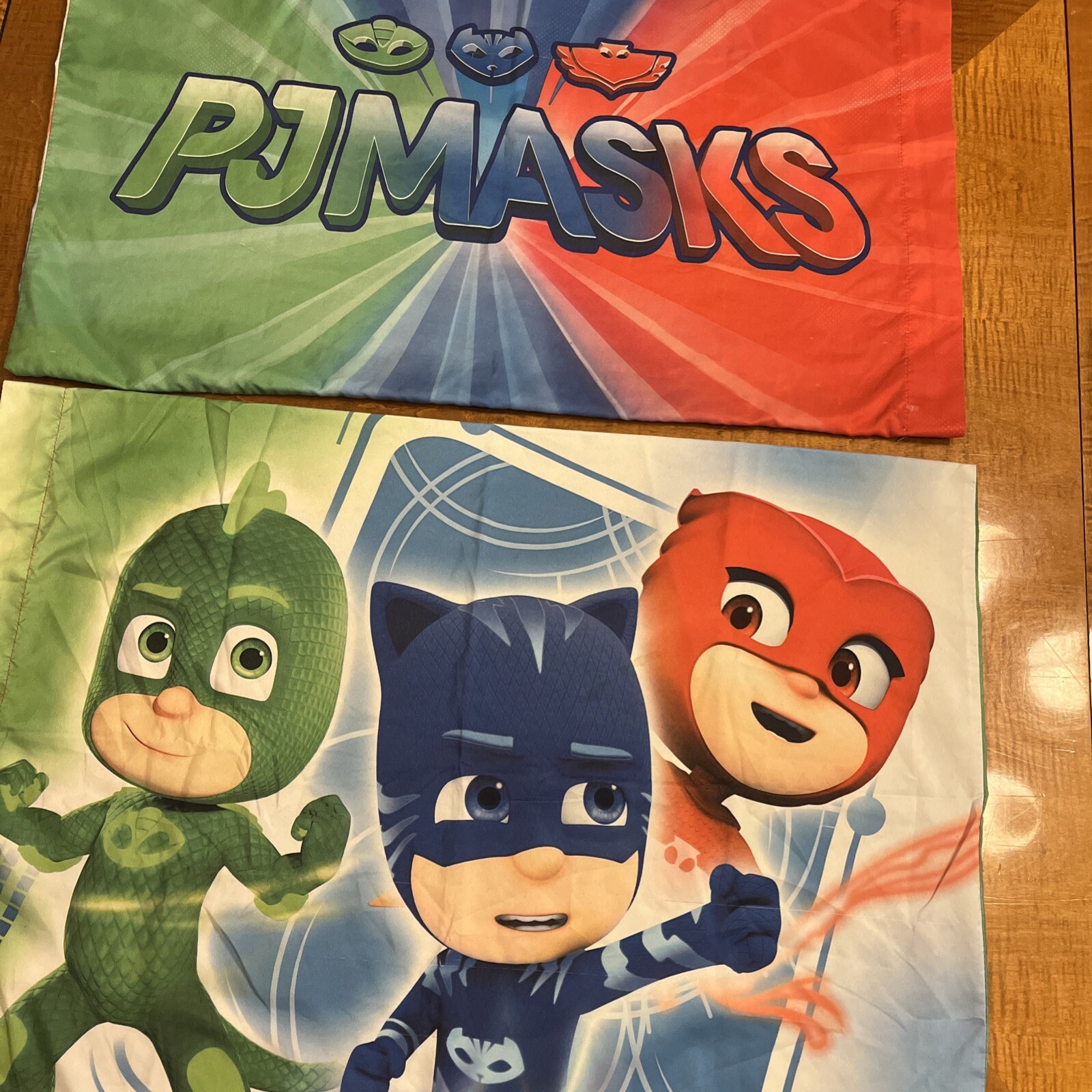 A Pair Of PJ Masks Standard Reversible Pillowcases