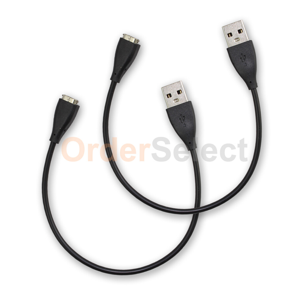2X USB Charger For Fitbit Charge HR Smart Watch Tracker Sync Cord Charging Cable