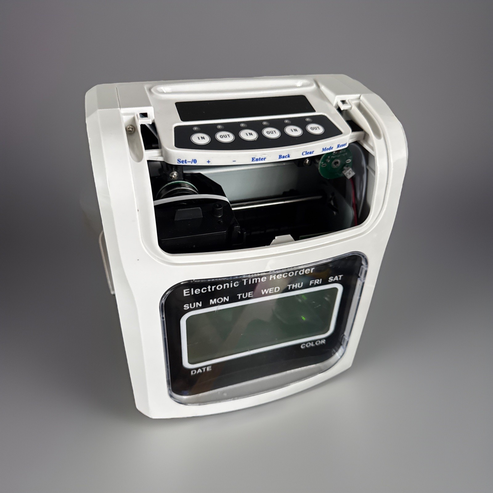 Electronic Employee Attendance Time Clock Office Punch Card Machine Unit