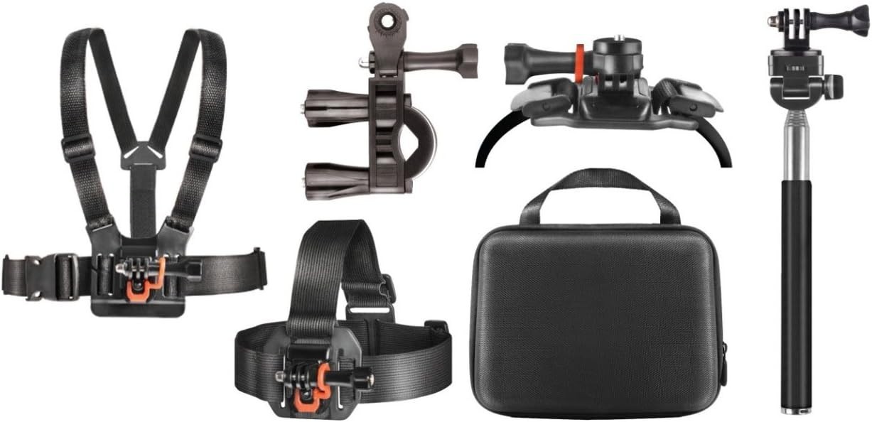 Deco Gear Outdoor Action Kit With Clip Head Mount For Action Camera