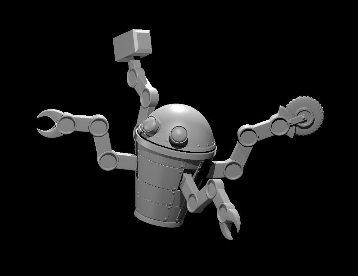 Floating Artificer Companion Familiar 28mm Scale DND D&D Tabletop Mini