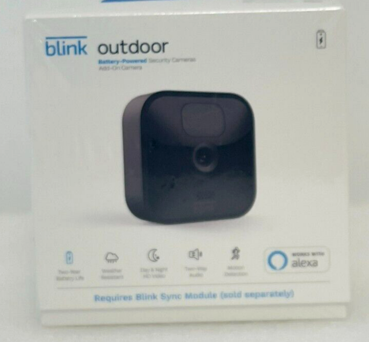 Blink Outdoor (3rd Generation) Add-On Security Camera BCM00400U, New