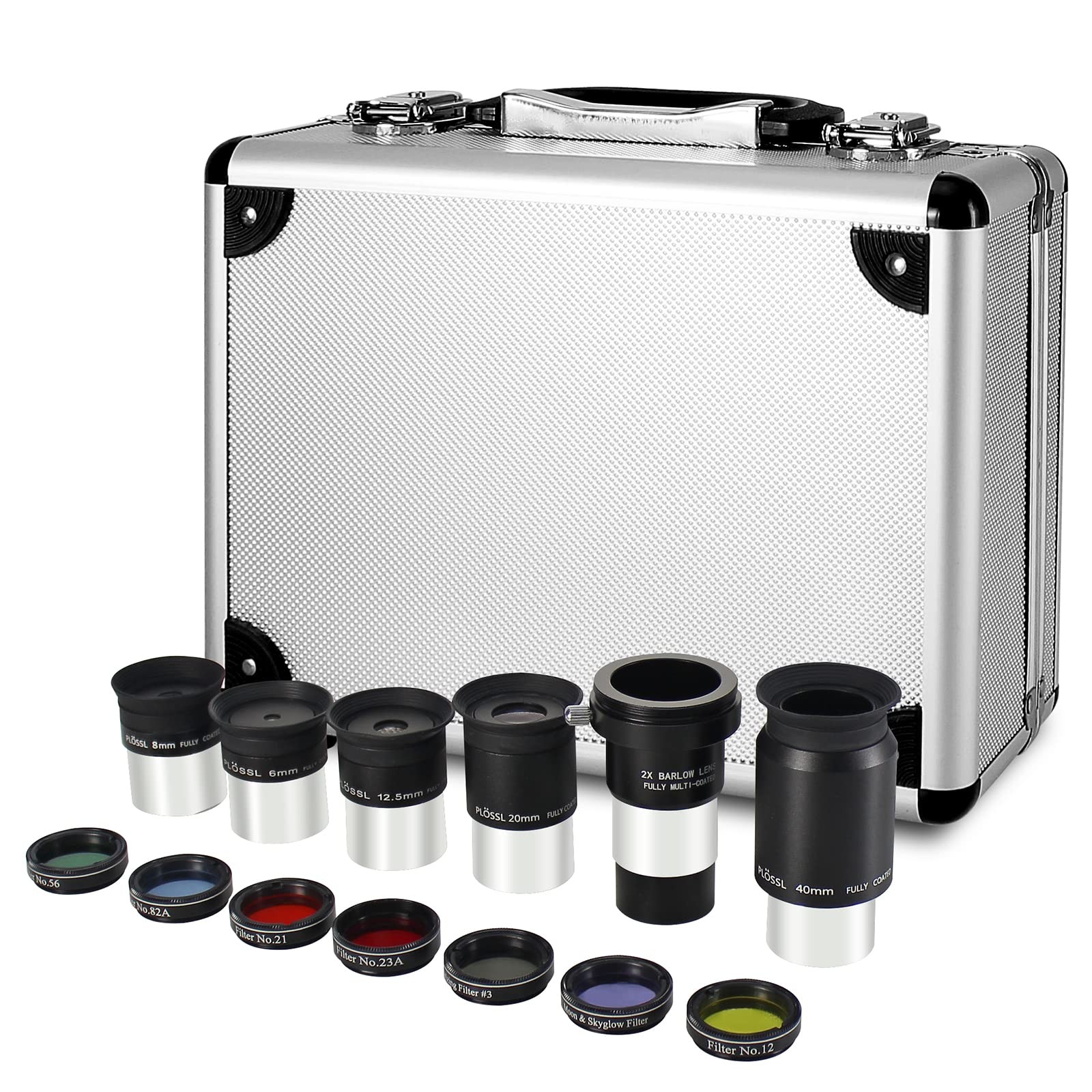Telescope Accessory Kit - 1.25" Telescope Eyepiece and Filter Set with a Stur...