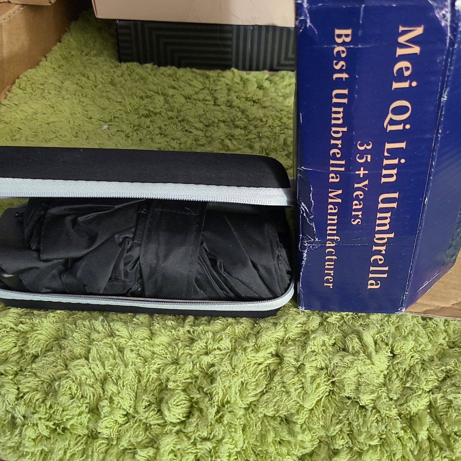 Mei Qi Lin fully automatic windproof umbrella, lightweight and portable for rain