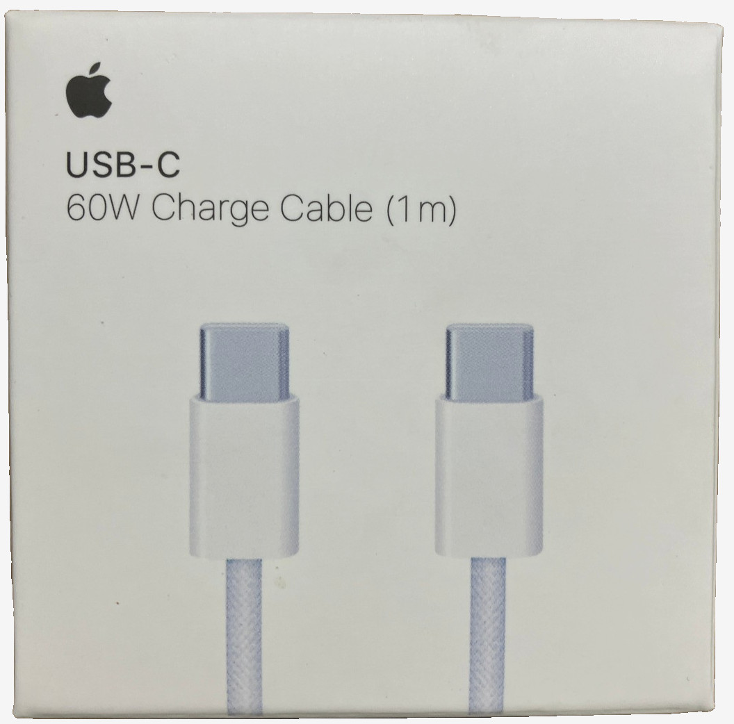 Apple 60W USB-C to USB-C Woven Charge Cable (1 m 3 ft):
