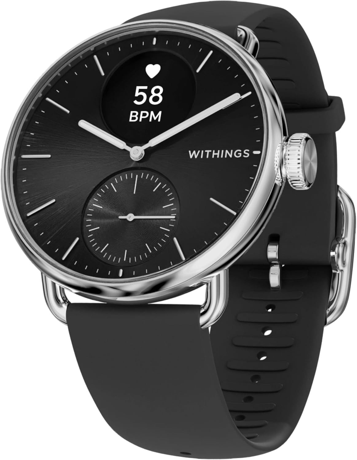Withings ScanWatch 2 - Hybrid Smart Watch, Heart Rate Monitoring