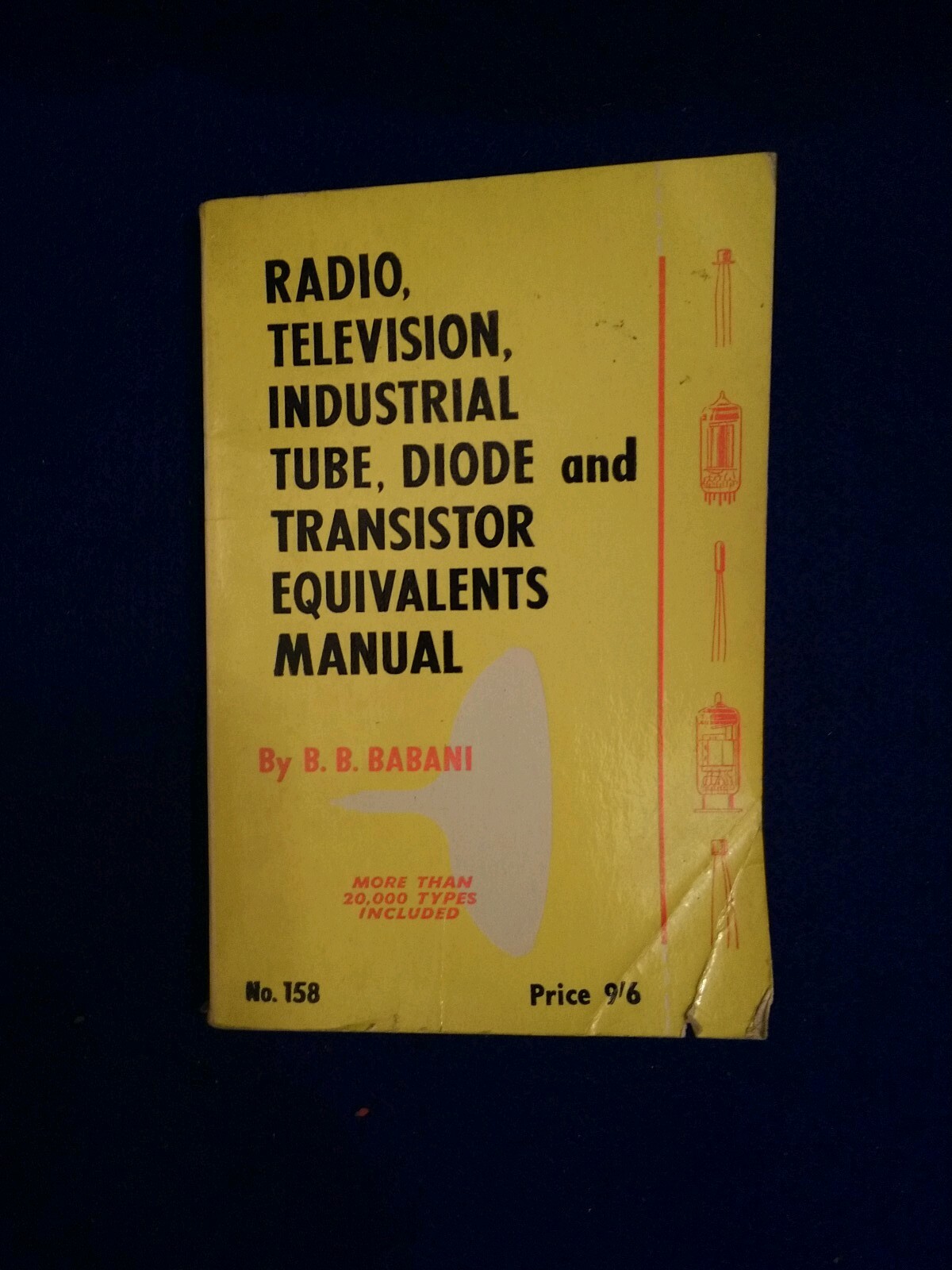 Radio Television Industrial Tube Diode&Transistor Equivalents Manual Babani 158