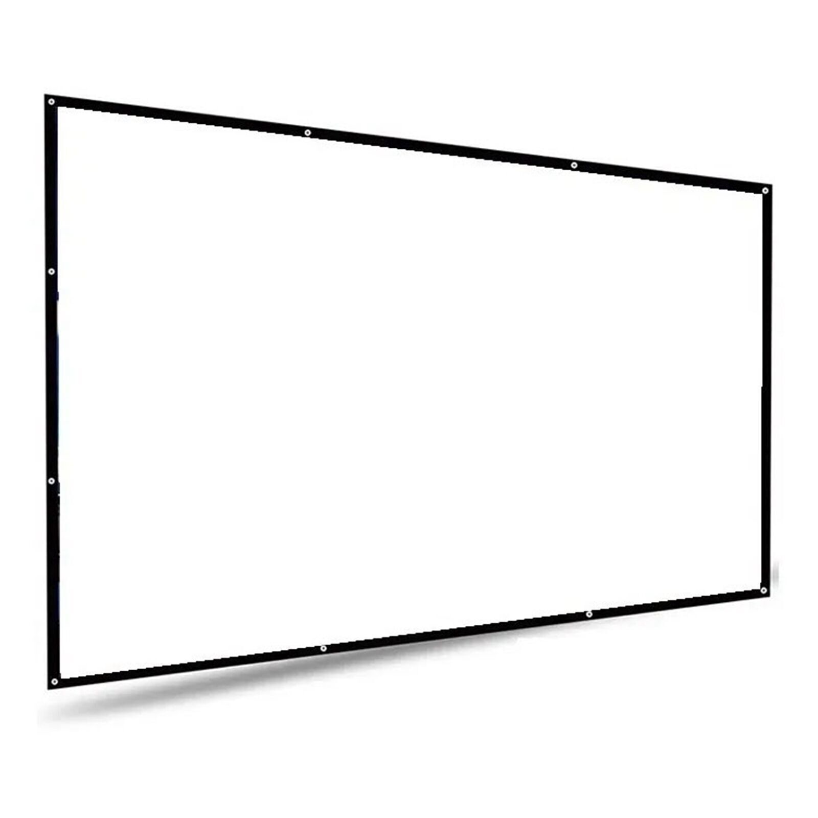 100 Inch Projector Screen 16:9 Foldable Wrinkle Resistant Precise Holes HD Proje