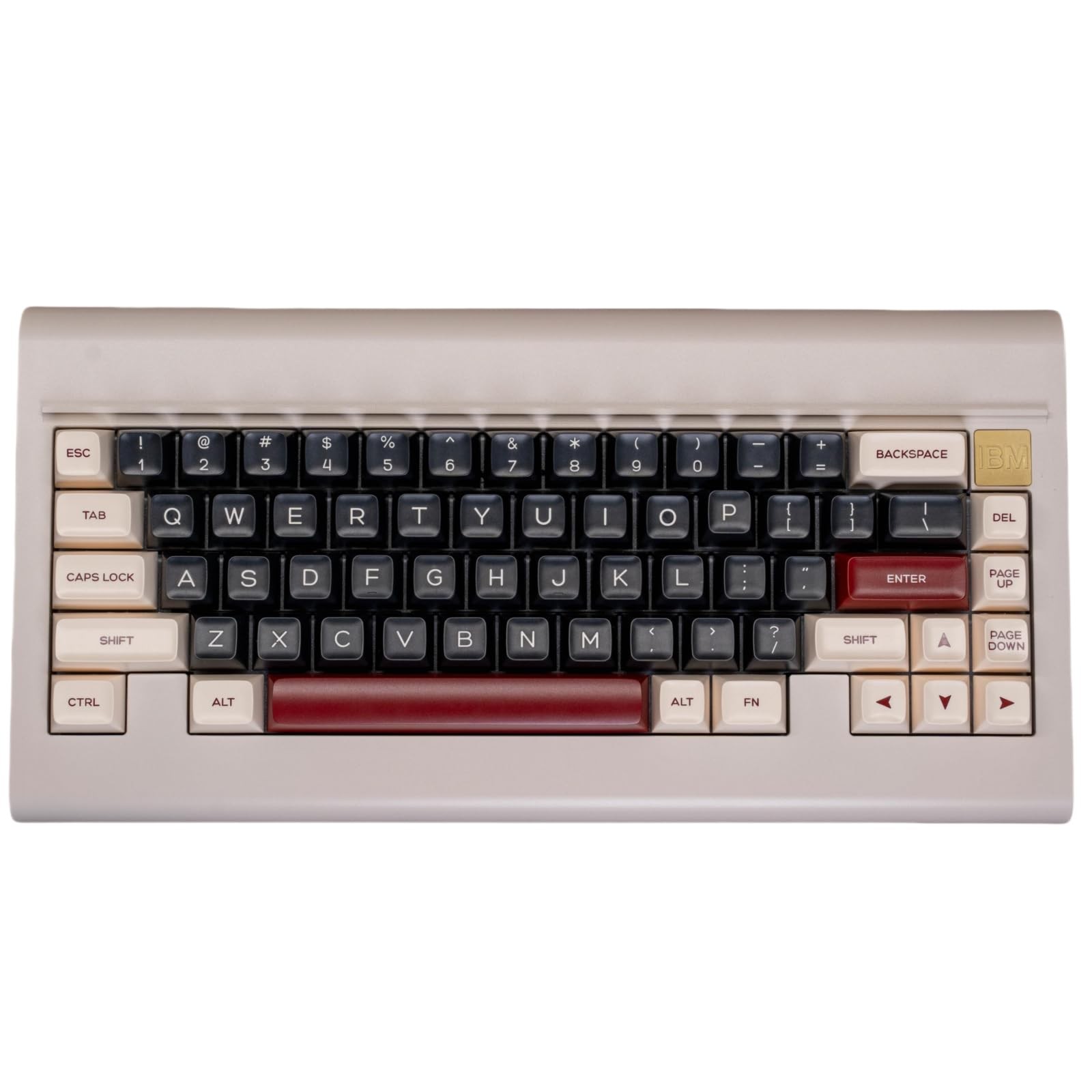 ULTRAEQUIP Keycaps - Rome Double Shot PBT SA Profile 160 Keys Red Beige Black...