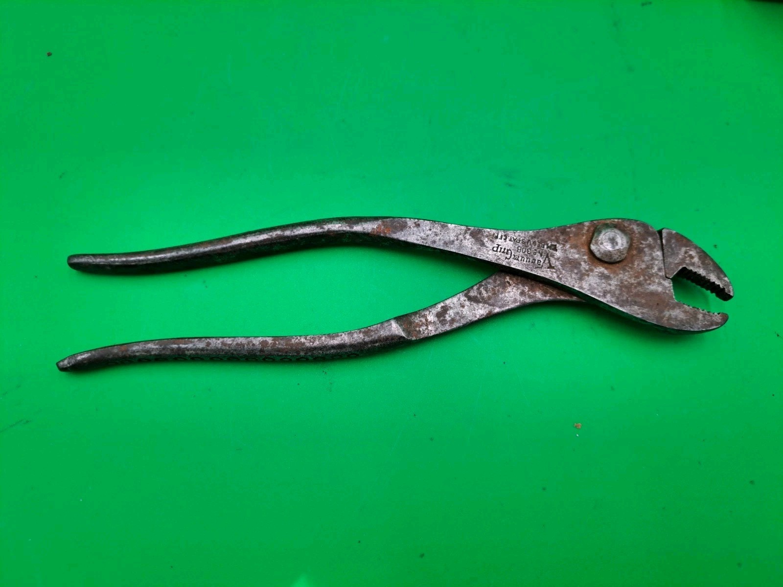 Snap On Vintage 8" Vacuum Grip Slip Joint Pliers NO 308 🇺🇸