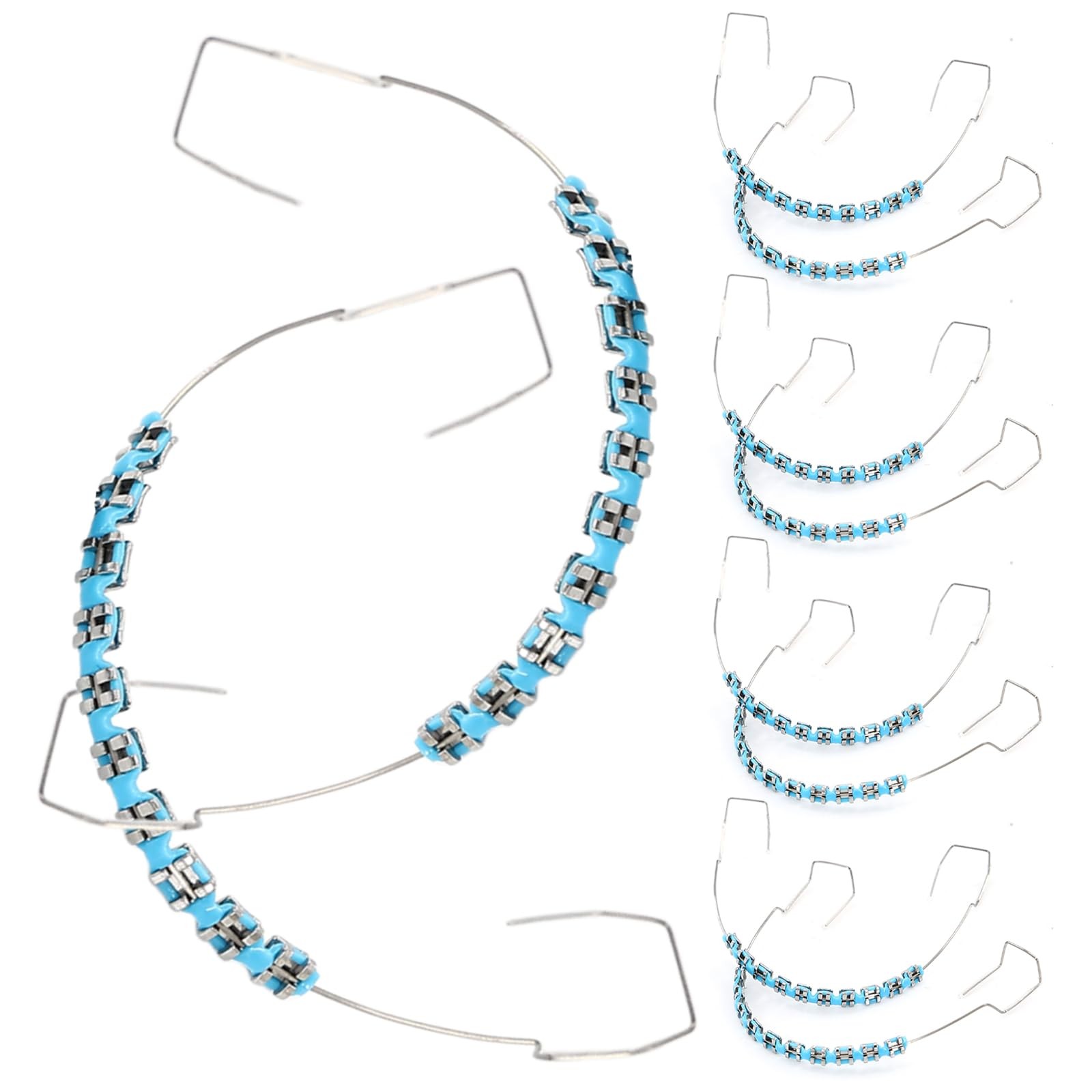 5 Pair of Temporary Tooth Decoration, Teeth Retainer Practical Brackets para ...