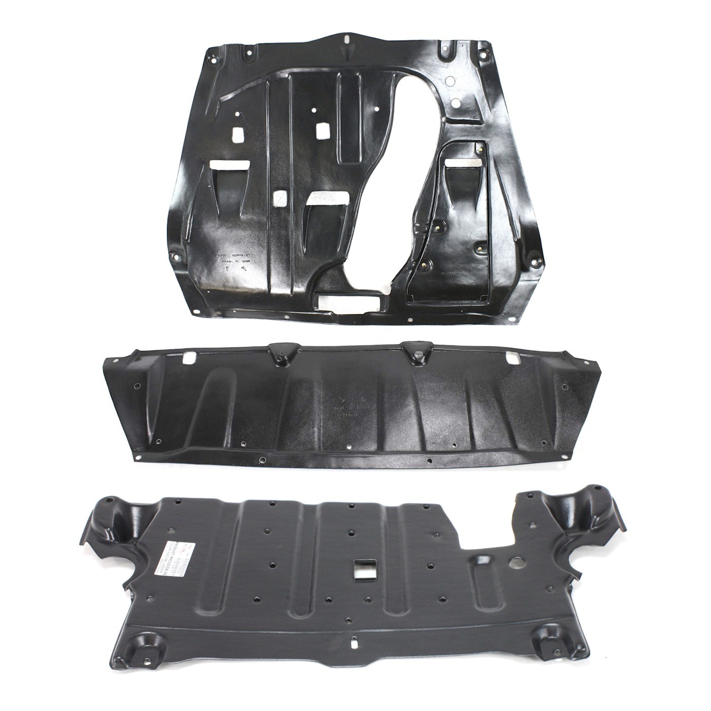 Set of 3 Engine Splash Shield For Lexus RX330 2004-2006 Center Lower