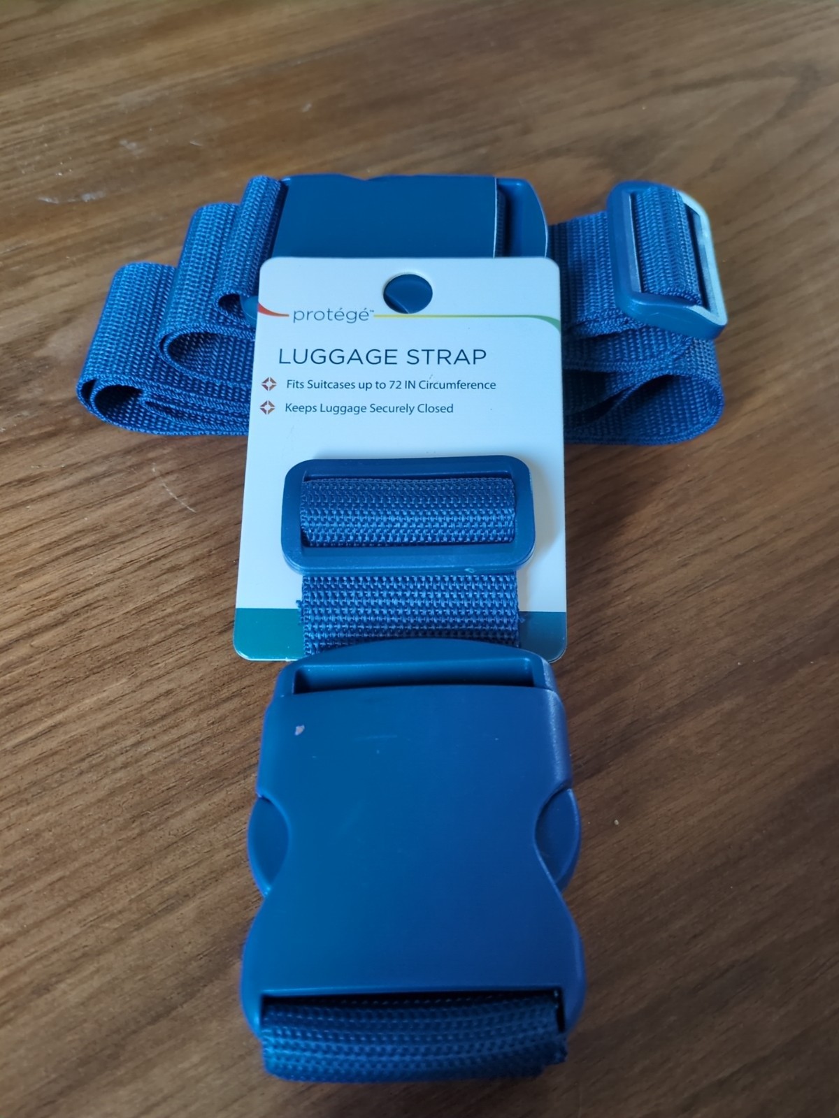 Set Of 2- Protege Blue 2-Way Travel Luggage Adjustable Strap Fits up to 72" New