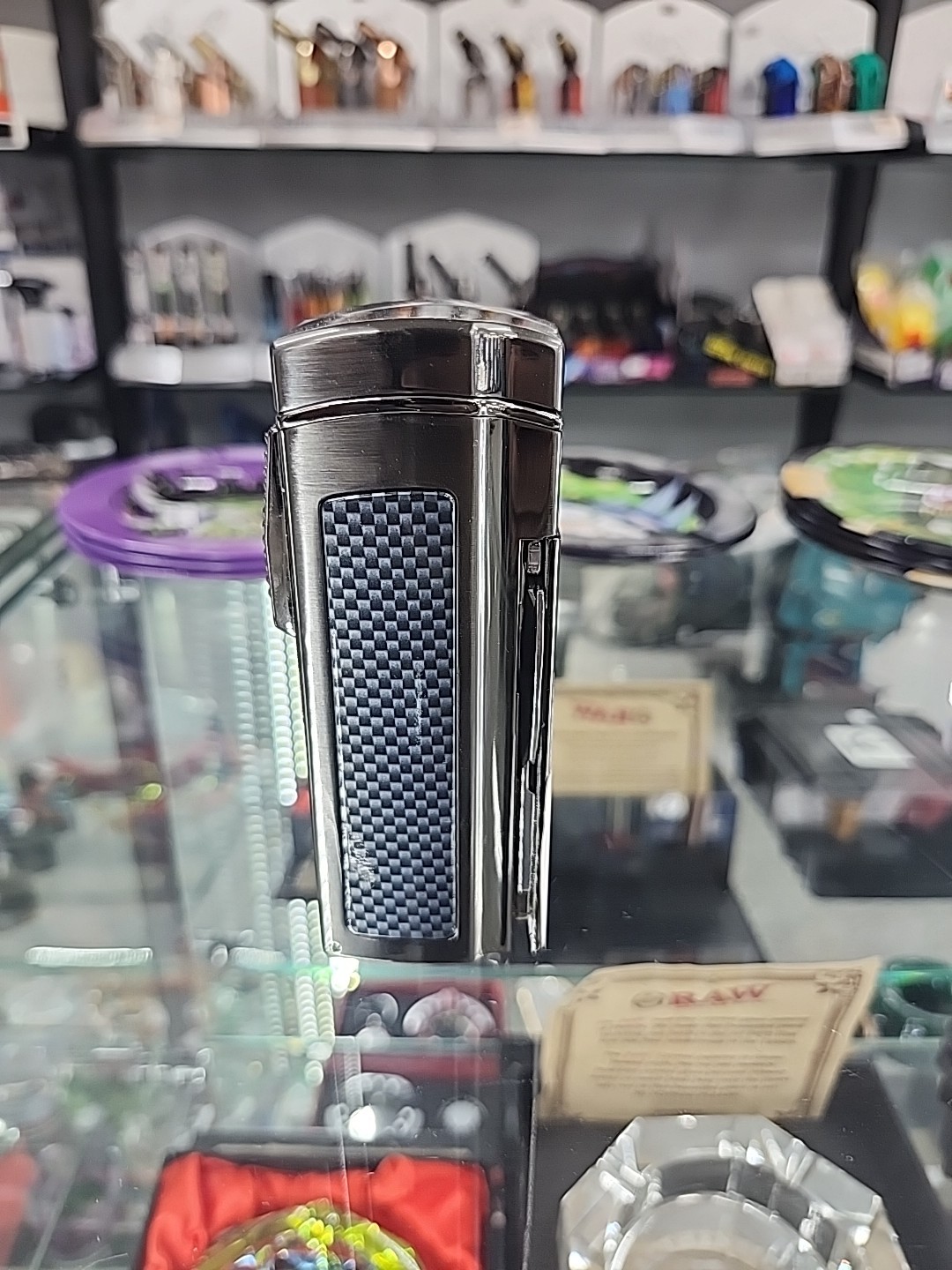 Cigar Torch Lighter with 4 Jet Flame, With Tools And Cigar Cutter