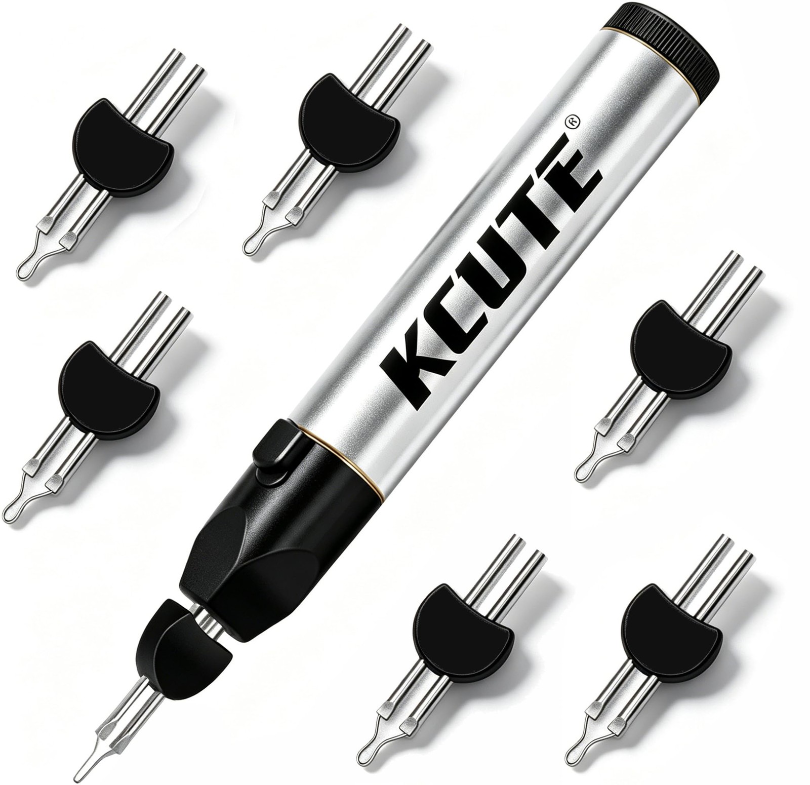Thread Burner Kit with 6PCS Tips One Touch Thread Zapper Tool for Finishing B...