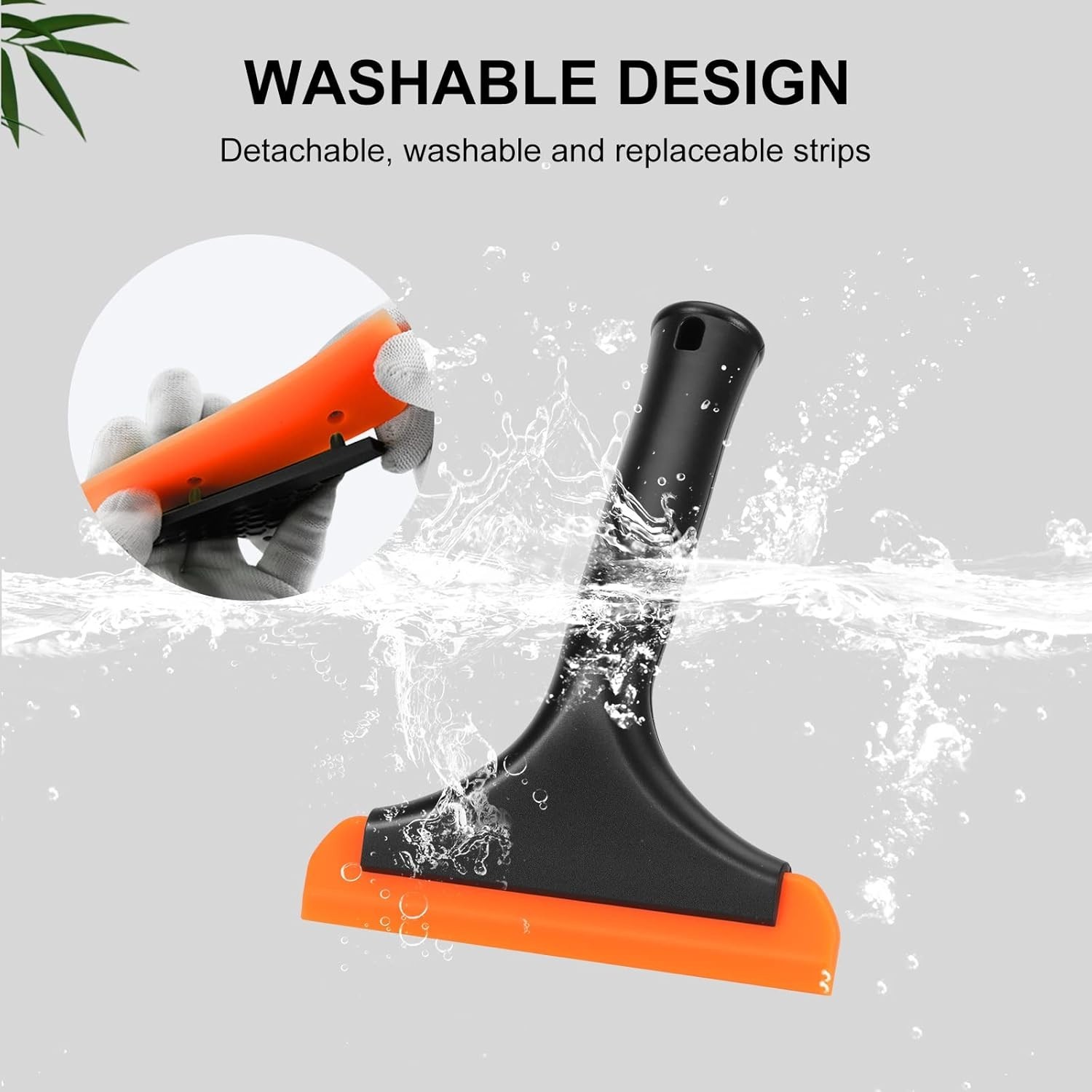Mini Silicone Window Squeegee for Car Windshield Mirror Shower Glass Cleaning