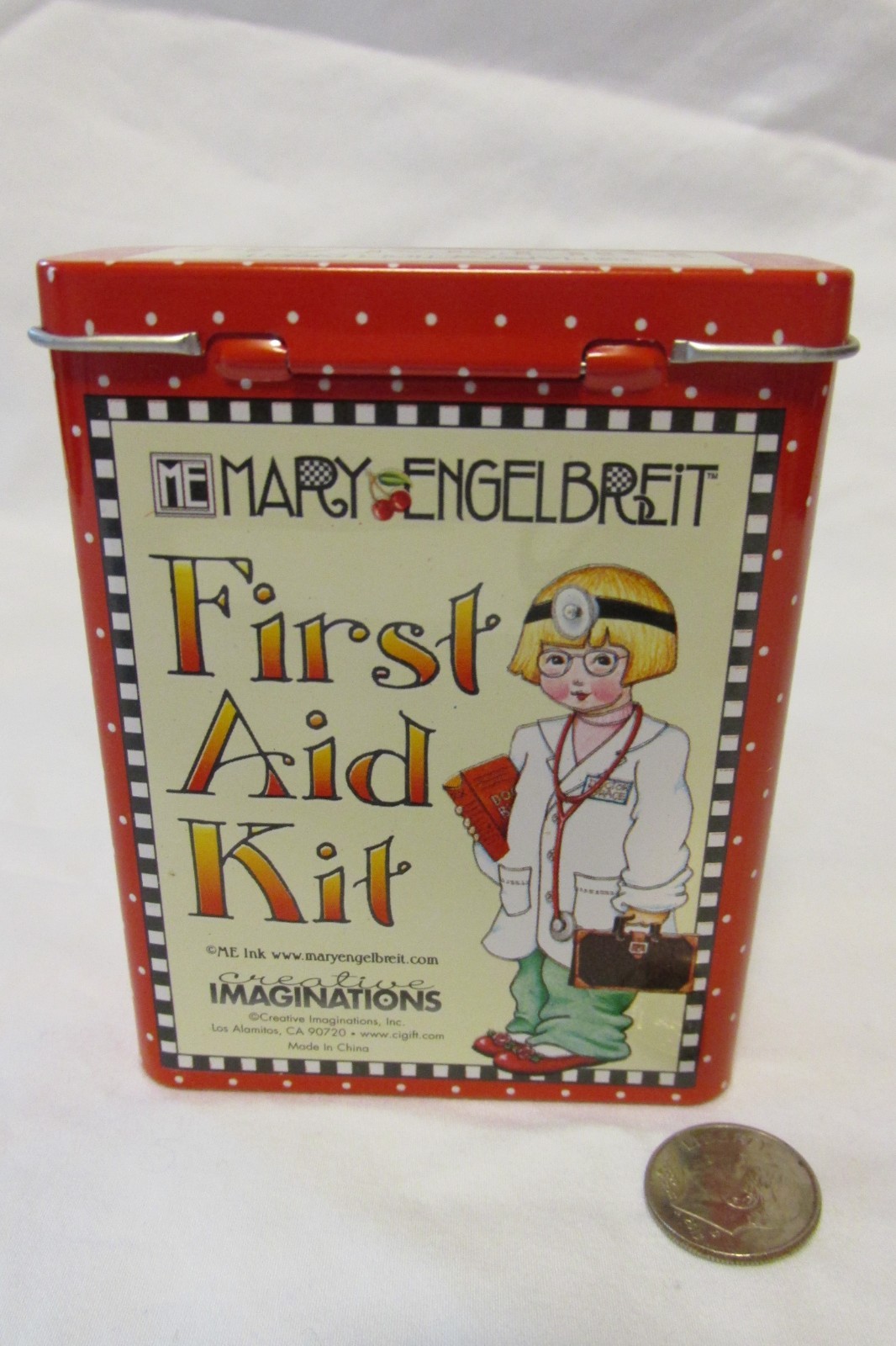Vintage Mary Engelbreit First Aid Kit Tin NWT