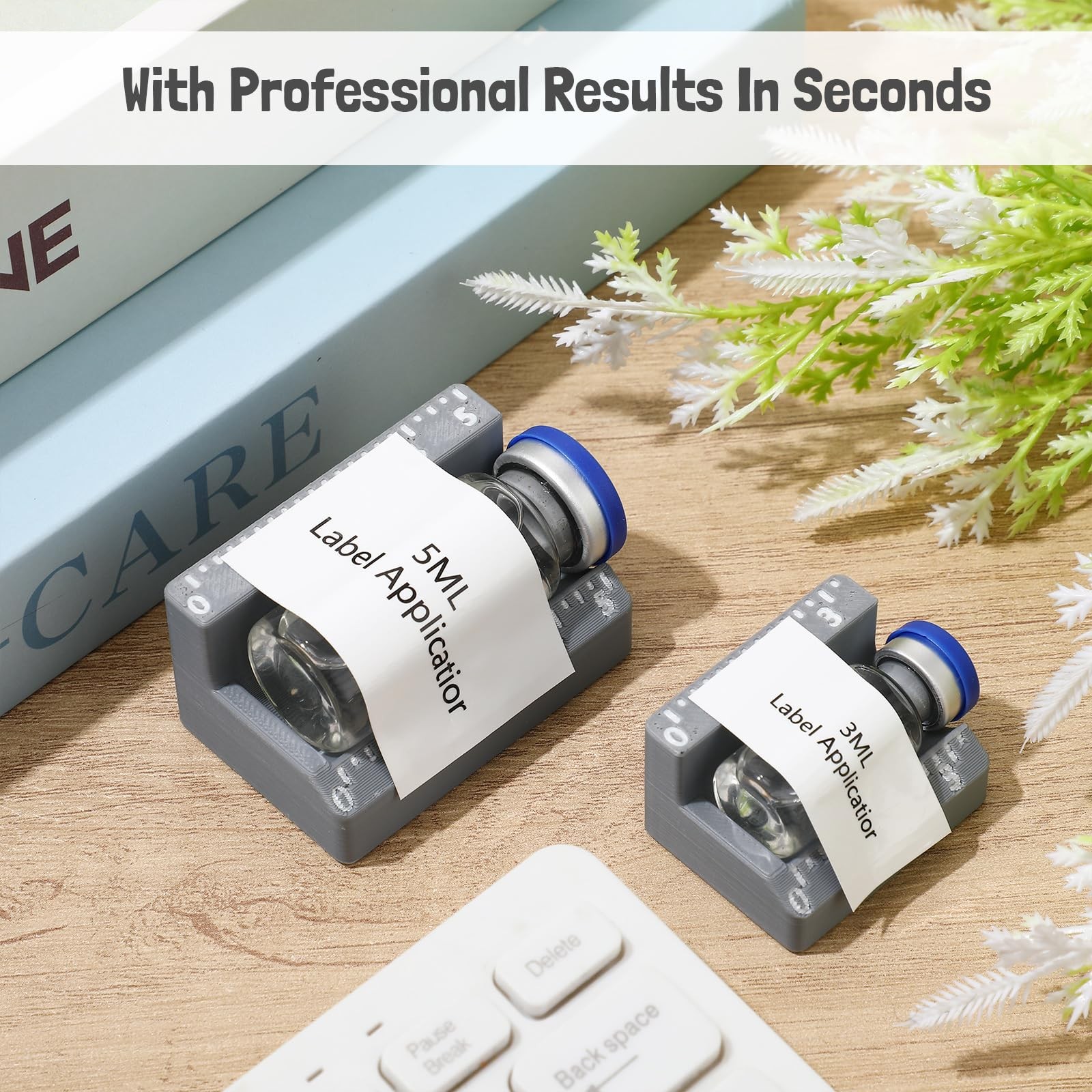 2 Pcs Vial Label Applicator Bottle Labeling Application Tool for Small Jars E...