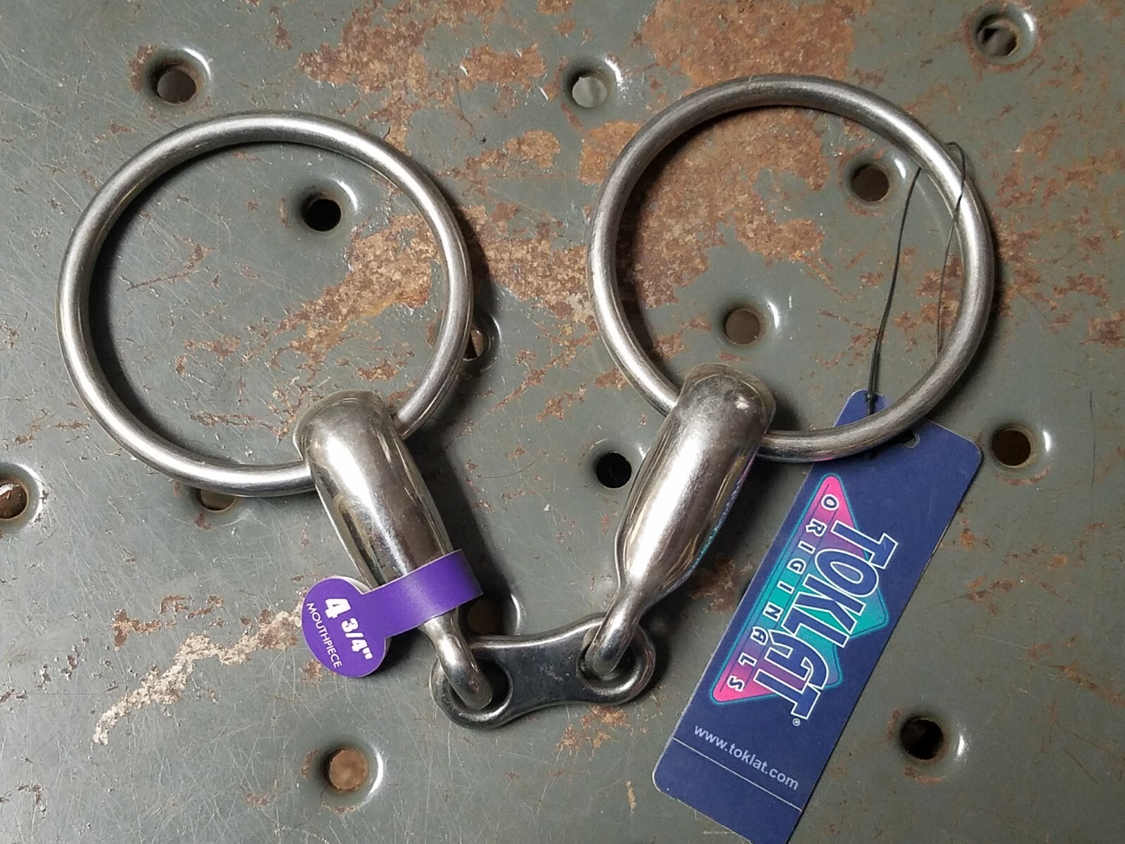 $35 NWT 4.75" Toklat loose ring link fat snaffle Hunter Dressage Pleasure