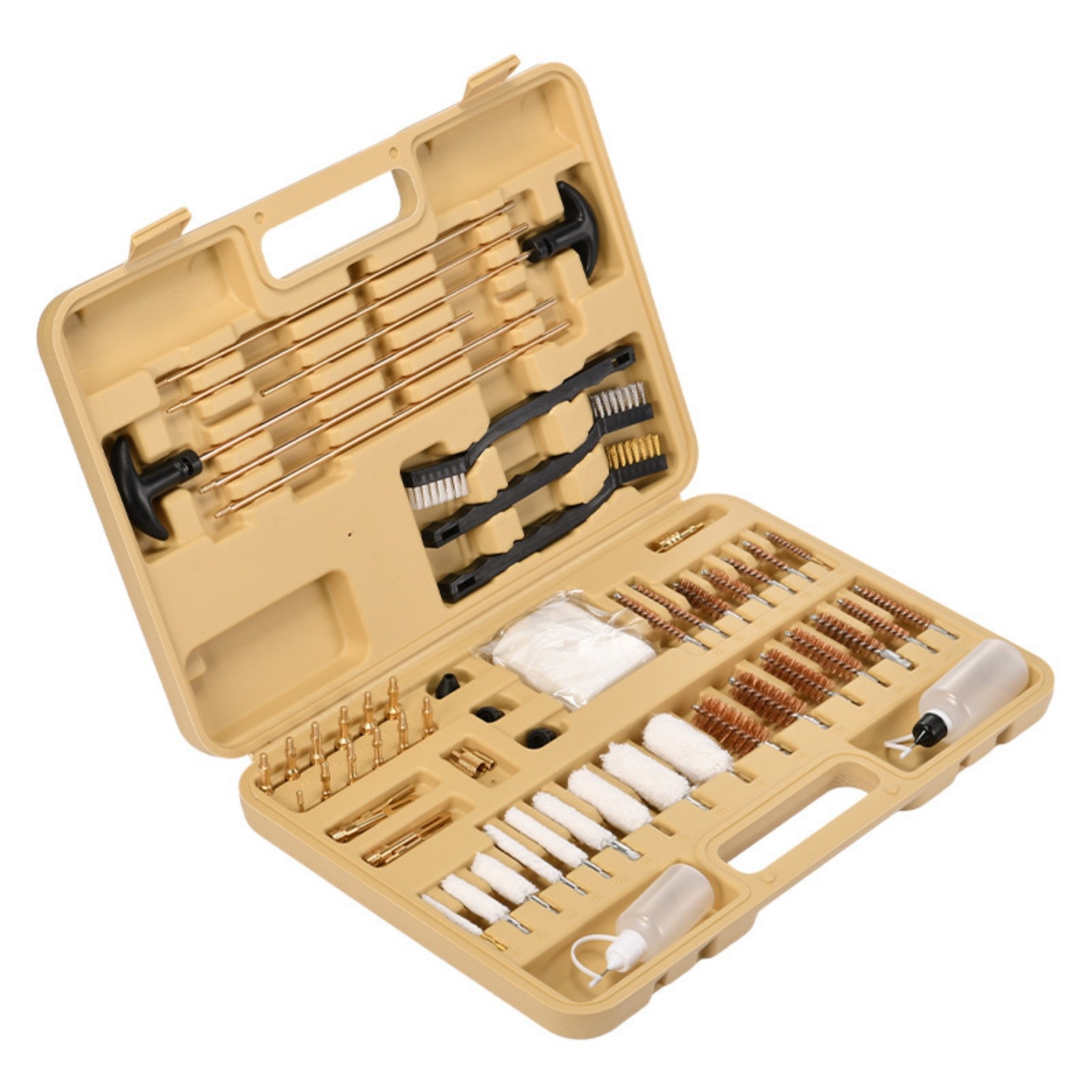 58Pc Gun Cleaning Kit Bore Brush Set Maintenance Tool Case