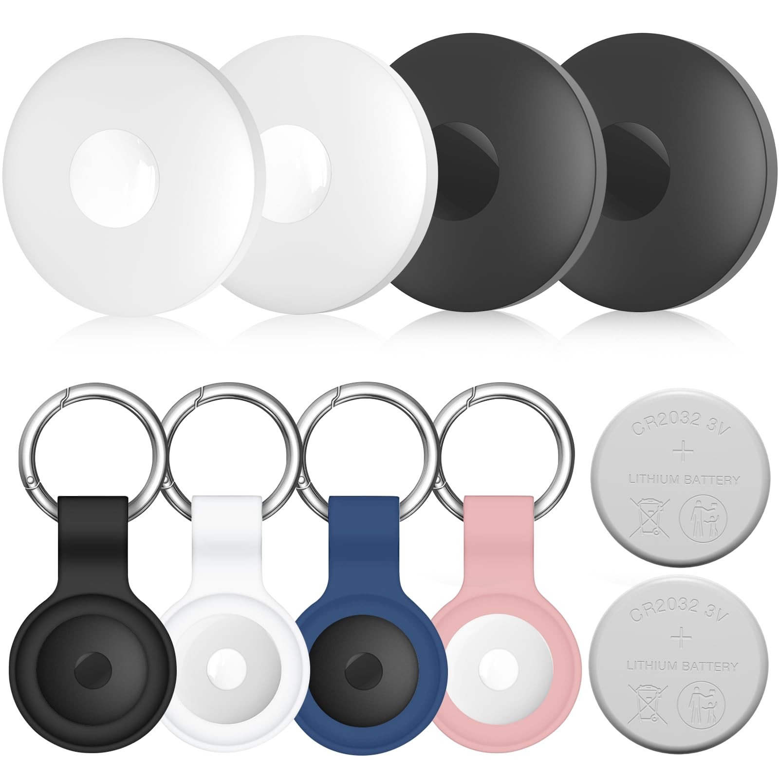 Air Tracker 4-Pack and 2pcs Extra White & Black & Pink & Dark Blue