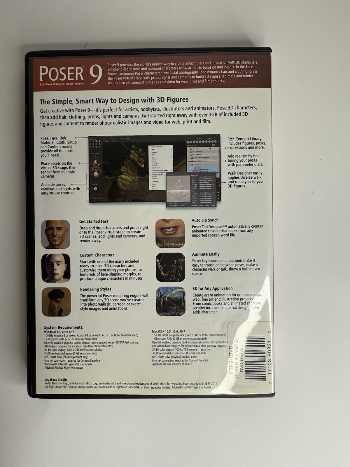 Smith Micro Poser 9 PC and Mac Compatible