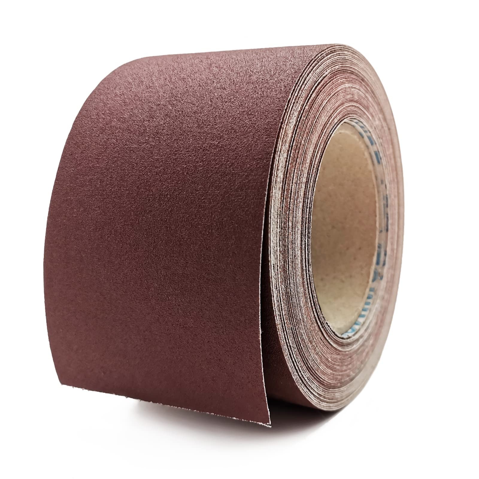 240 Grit Sandpaper Roll, 3 Inch x 49 Feet Emery Cloth Roll Aluminum Oxide Abr...