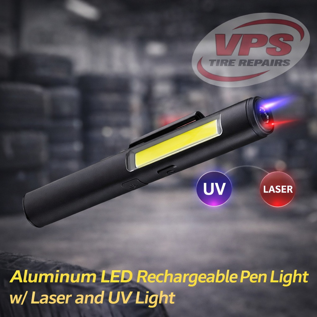 ASCOT Rechargeable LED Pen Light 5W COB + UV 365nm Inspection
