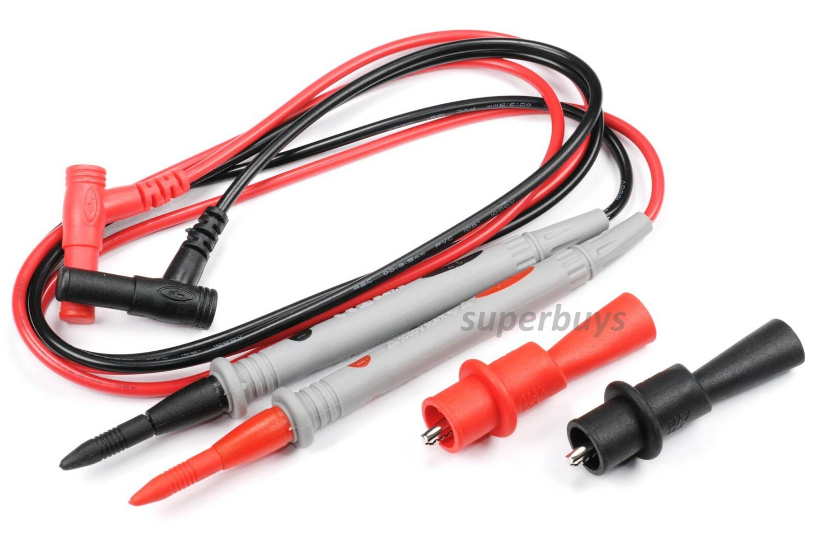 1 Pair Digital Multimeter Alligator Clip Test Lead Probe Pen Cable Multi Meter