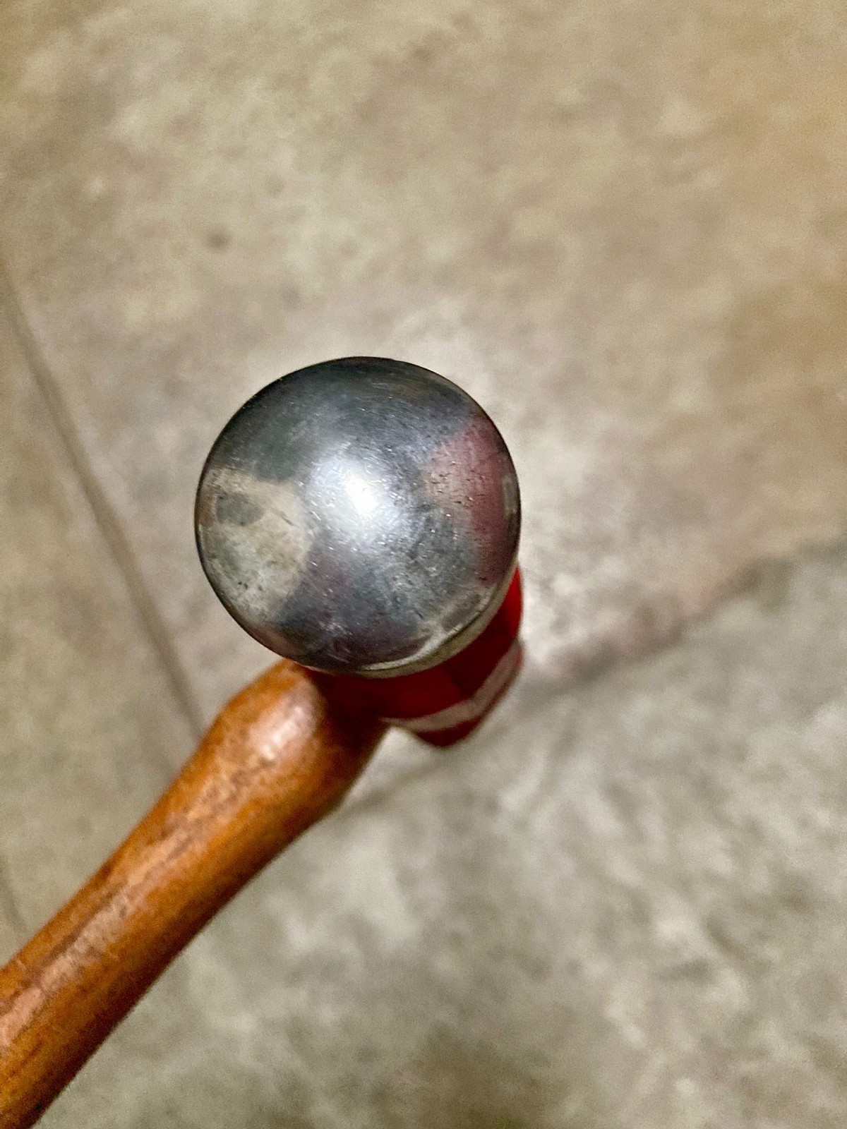 Vintage 1.5 lb Forge Rounding Hammer – Domed Round & Square Faces - Hickory