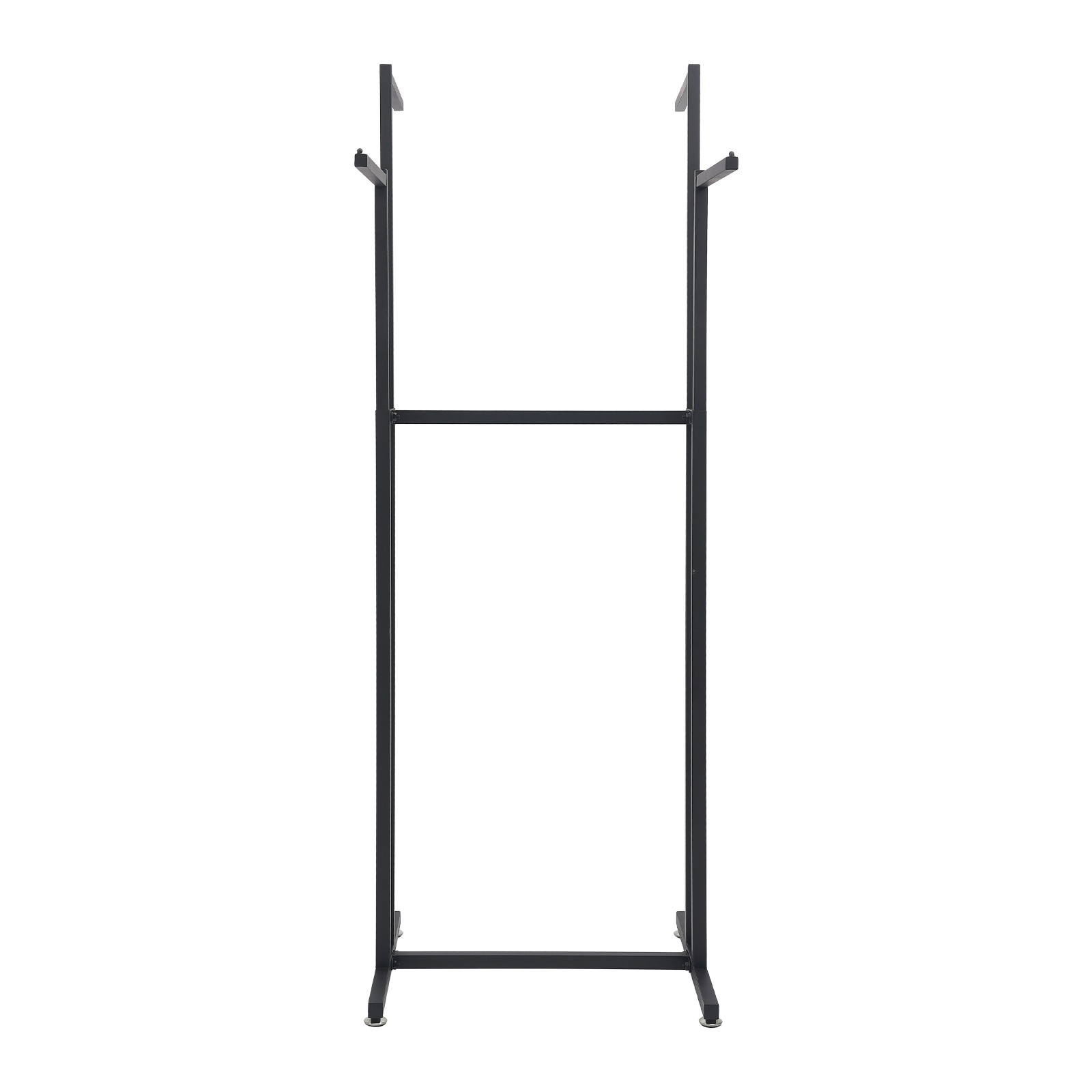 160x58x50cm 4-head Clothes Rack, Garment Rack, Freestanding Clothes Rack Black