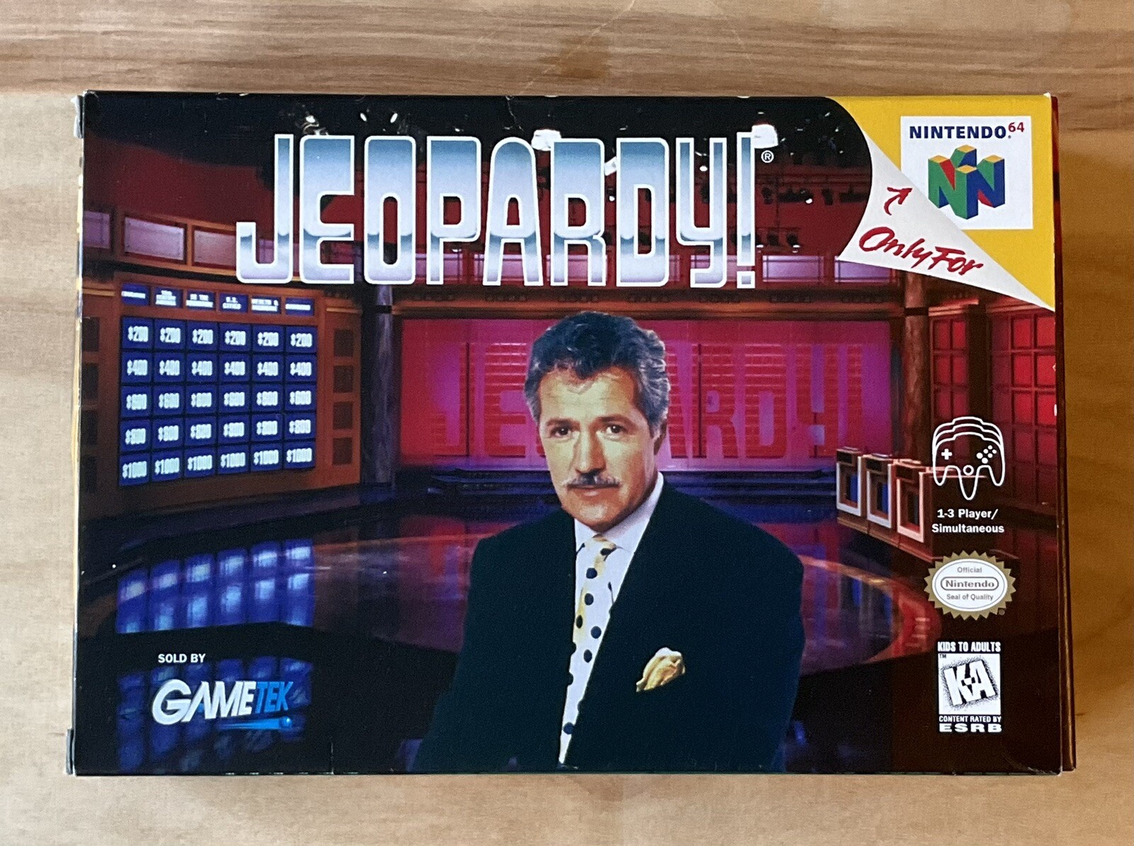 Box Only for JEOPARDY ! for Nintendo 64 BOX ONLY ! NO GAME! Free Shipping!