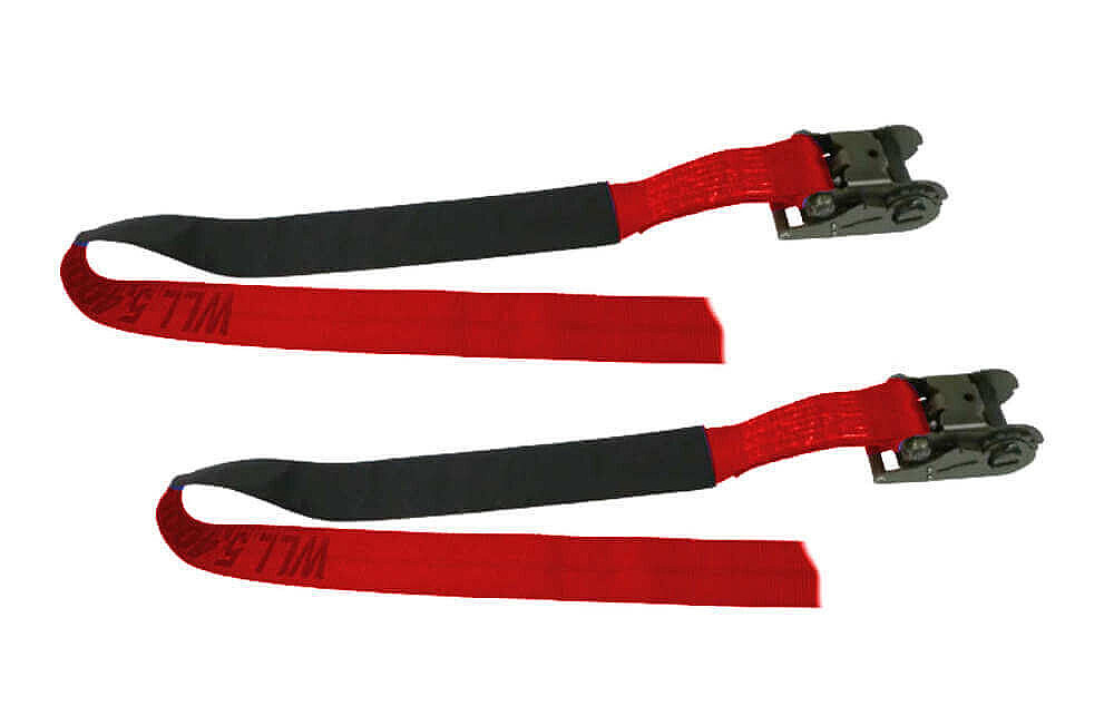 3″ x 6' RED Underlift Straps w/Sleeve TOW TRUCK, WRECKER, ROLLBACK - Sold in SET